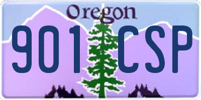 OR license plate 901CSP