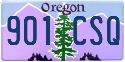 OR license plate 901CSQ