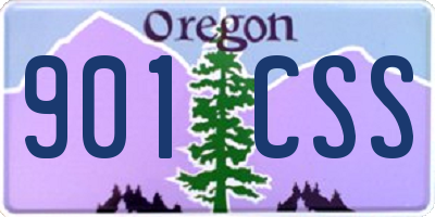 OR license plate 901CSS
