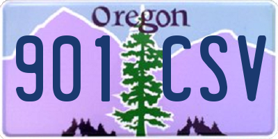 OR license plate 901CSV