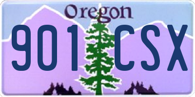 OR license plate 901CSX