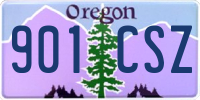 OR license plate 901CSZ