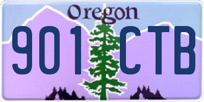 OR license plate 901CTB