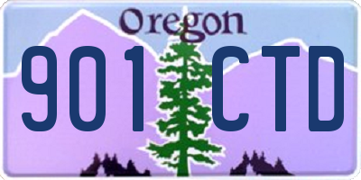 OR license plate 901CTD