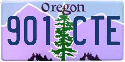 OR license plate 901CTE