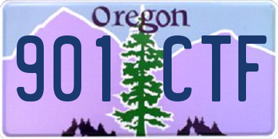 OR license plate 901CTF