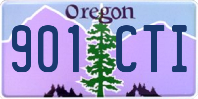 OR license plate 901CTI