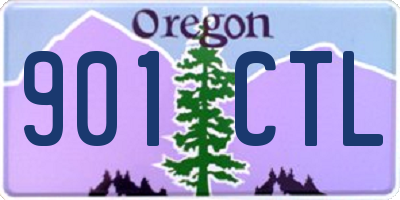 OR license plate 901CTL