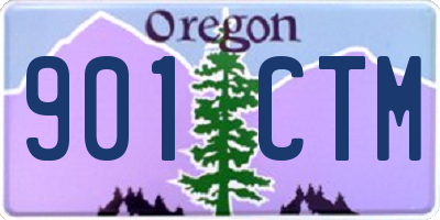 OR license plate 901CTM