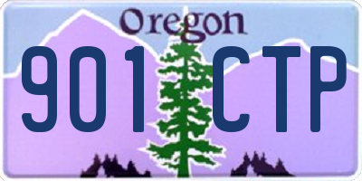 OR license plate 901CTP