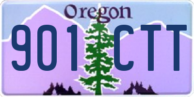 OR license plate 901CTT