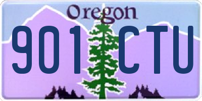 OR license plate 901CTU