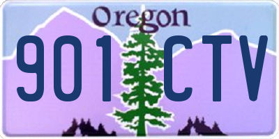 OR license plate 901CTV
