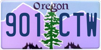OR license plate 901CTW