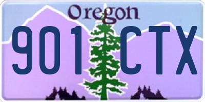 OR license plate 901CTX