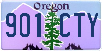 OR license plate 901CTY
