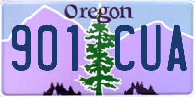 OR license plate 901CUA