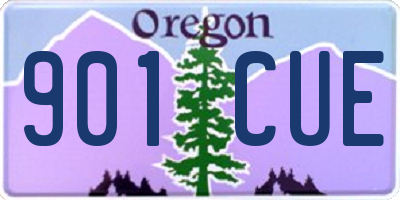 OR license plate 901CUE