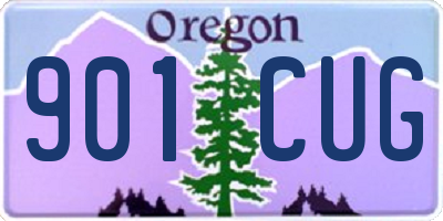 OR license plate 901CUG