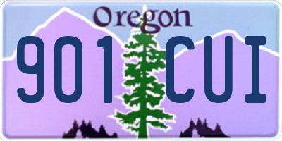 OR license plate 901CUI