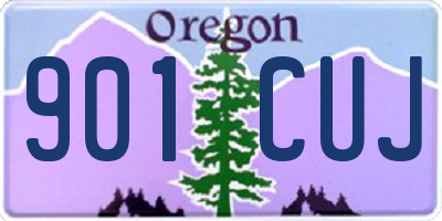 OR license plate 901CUJ