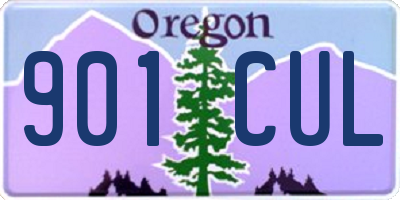 OR license plate 901CUL