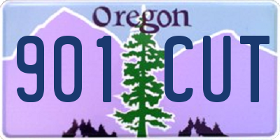 OR license plate 901CUT