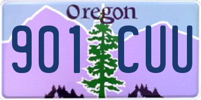 OR license plate 901CUU