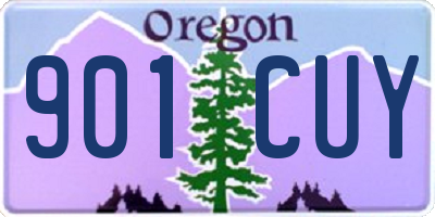 OR license plate 901CUY