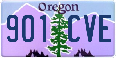 OR license plate 901CVE