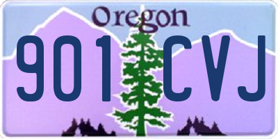 OR license plate 901CVJ