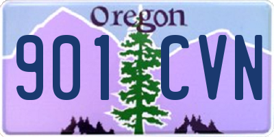 OR license plate 901CVN