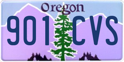 OR license plate 901CVS