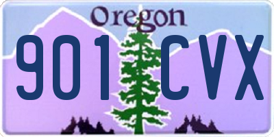 OR license plate 901CVX