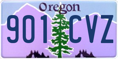 OR license plate 901CVZ
