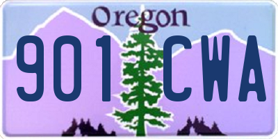 OR license plate 901CWA