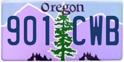 OR license plate 901CWB