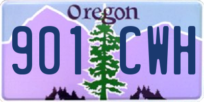 OR license plate 901CWH