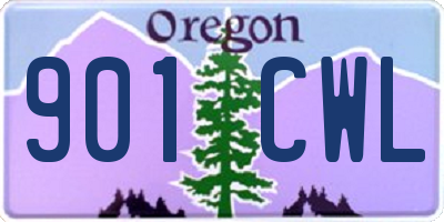 OR license plate 901CWL