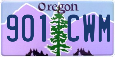 OR license plate 901CWM