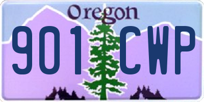 OR license plate 901CWP