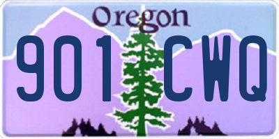 OR license plate 901CWQ