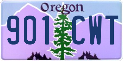 OR license plate 901CWT