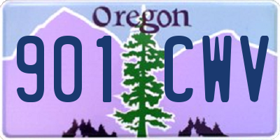 OR license plate 901CWV