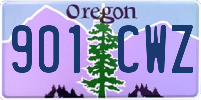 OR license plate 901CWZ