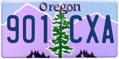 OR license plate 901CXA