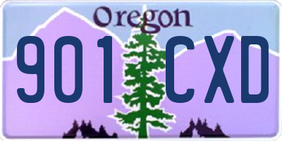 OR license plate 901CXD