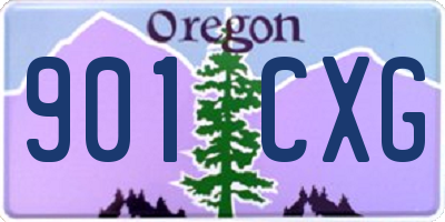 OR license plate 901CXG