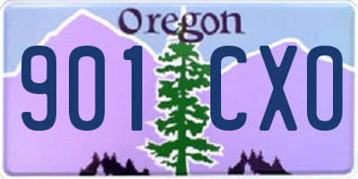 OR license plate 901CXO
