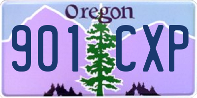 OR license plate 901CXP